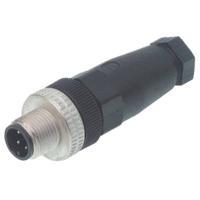 Hirschmann 933 098-100-1 Sensor/actuator connector, niet geassembleerd M12 Aantal polen (sensoren): 4 Stekker, recht 1 stuk(s)