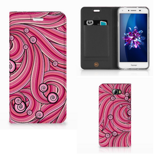 Huawei Y5 2 | Y6 Compact Bookcase Swirl Pink