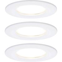 Paulmann LED-inbouwlamp voor badkamer Set van 3 stuks 18 W Wit (mat)