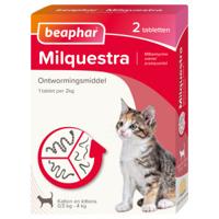 Beaphar Milquestra Ontwormingsmiddel kleine kat en kitten 4 tabletten