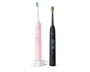 Philips 4500 series HX6830/35 elektrische tandenborstel Volwassene Sonische tandenborstel Grijs, Roze