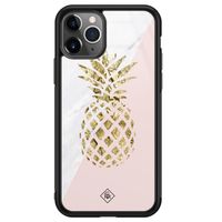 iPhone 11 Pro Max glazen hardcase - Ananas