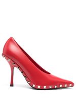 Valentino Garavani escarpins à ornements Rockstud 100 mm - Rouge