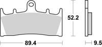 BREMBO Remblokken, voor de moto, Road/Sport Organisch 07SU19RC BREMBO Remblokken, voor de moto, Road/Sport Organisch 07SU19RC