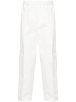 Jil Sander pantalon en coton à coupe fuselée - Blanc