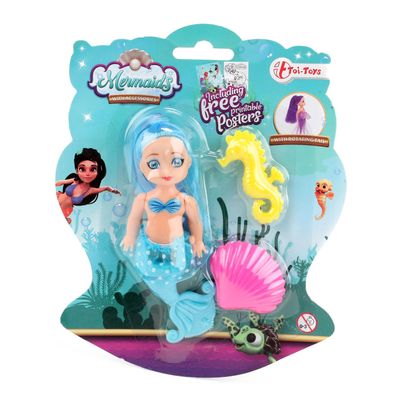 Toi-Toys Mermaids zeemeerminpop met kammetjes, 12cm