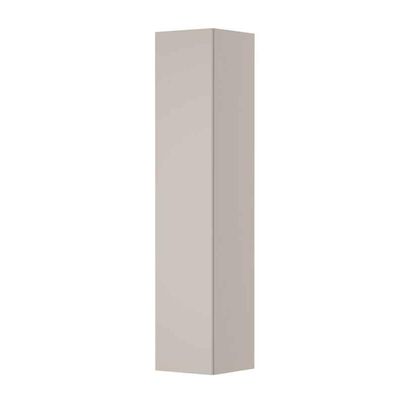 INK Badkamerkast - 35x35x169cm - 1 deur - links en rechtsdraaiend - greeploos - MDF lak Mat kasjmier grijs 1241158