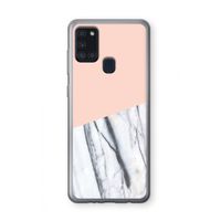 A touch of peach: Samsung Galaxy A21s Transparant Hoesje