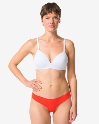 HEMA Damesstring Micro Met Kant Rood (rood)