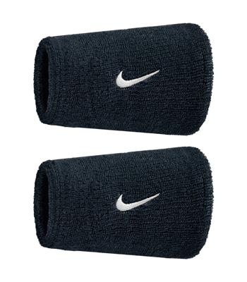 Flow Swoosh Classic Doublewide 2pack Tennispolsband Black/White One Size