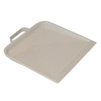 Betra stofblik - met beugel - wit metaal - 22.5 x 25.5 cm - thumbnail