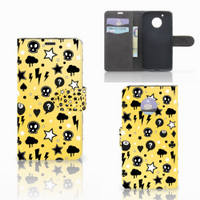 Telefoonhoesje met Naam Motorola Moto G5 Punk Geel - thumbnail