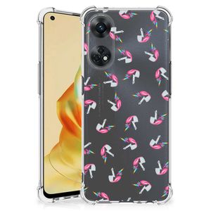 Doorzichtige Silicone Hoesje voor OPPO Reno8 T 4G Unicorns