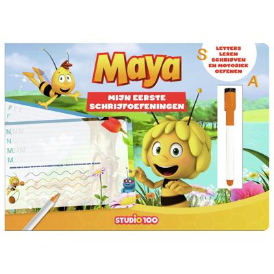 Studio 100 Maya de bij kartonboek - schrijf en wis