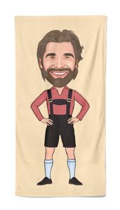 Cartoon Handdoek Tiroler Man - Pillow Buddies