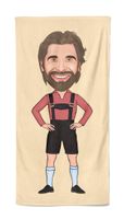 Cartoon Handdoek Tiroler Man - Pillow Buddies