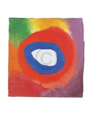 Kunstdruk Wassily Kandinsky - Colour studies with technical 40x50cm