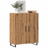 Dressoir 69,5x34x90 cm bewerkt hout artisanaal eikenkleur