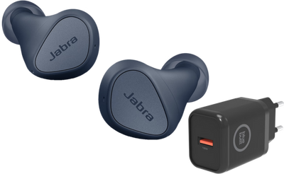 Jabra Elite 3 Marine Blauw + BlueBuilt Oplader 18W