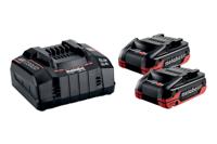 Metabo Basis-set 2 x LiHDX 4.0 Ah| Met ASC 145 supersnellader - 685306000