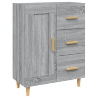 vidaXL Dressoir 69,5x34x90 cm bewerkt hout grijs sonoma eikenkleurig - thumbnail