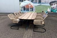 Tuinset Vivant - tafel en 6 swingstoelen- - Aluminium- Sens-Line