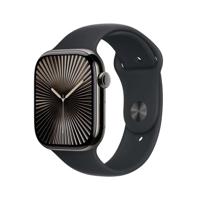 Apple Watch Series 10 GPS + Cellular 46mm Titanium Case met Sport Band - M/L Smartwatch Groen