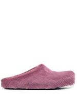 Marni chaussons Fussbett Sabot en raphia - Violet