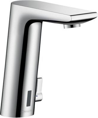 Hansgrohe Metris S elektronische wastafelmengkraan met temperatuurgreep en batterij, chroom