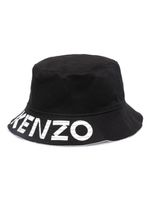 Kenzo bob en coton à logo imprimé - Noir - thumbnail