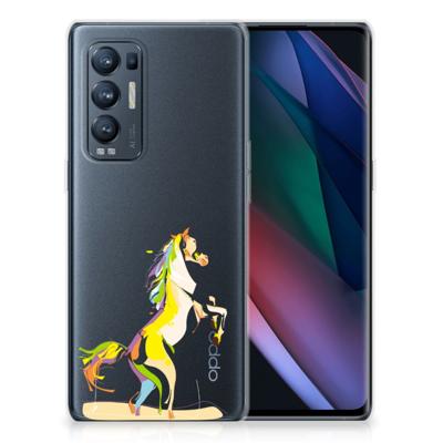 OPPO Find X3 Neo Telefoonhoesje met Naam Horse Color OPPO Find X3 Neo Telefoonhoesje met Naam Horse Color