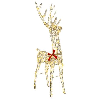 3D Rendier Warmwit 128 cm PET