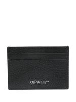 Off-White porte-cartes en cuir à rayures Diag - Noir - thumbnail