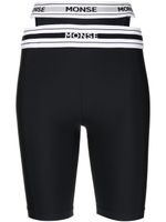 Monse short de cyclisme à taille à logo - Noir