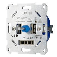 LED's Light Universele LED dimmer - 2 tot 250W - Fase afsnijding LED's Light Universele LED dimmer - 2 tot 250W - Fase afsnijding