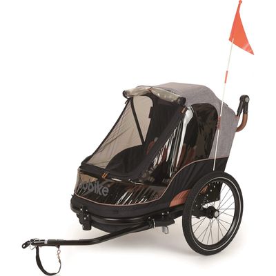 Bobike Trailer 2 in 1 FietskarGrijs