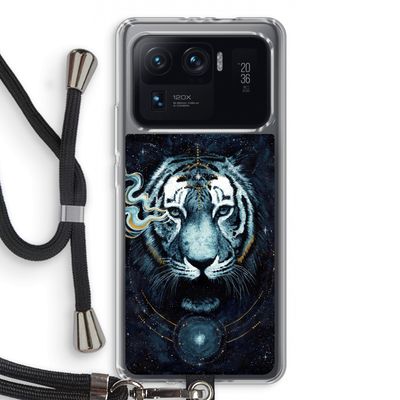 Darkness Tiger: Xiaomi Mi 11 Ultra Transparant Hoesje met koord