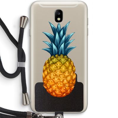 Grote ananas: Samsung Galaxy J7 (2017) Transparant Hoesje met koord