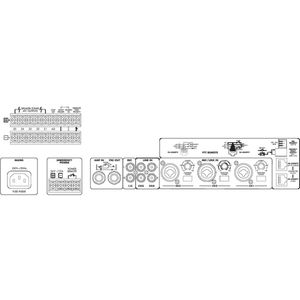 Monacor PA-1120 PA-versterker 120 W 1-kanaals 5 zones