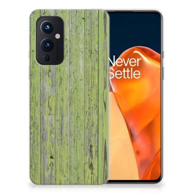 OnePlus 9 | Bumper Hoesje | Green Wood