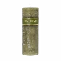 Riverdale Kaars Pillar salie groen 7x20cm - thumbnail