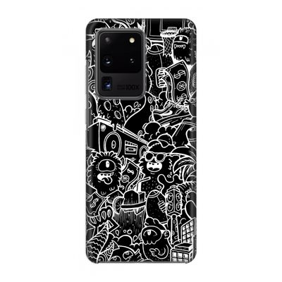 Vexx Black City : Volledig geprint Samsung Galaxy S20 Ultra Hoesje