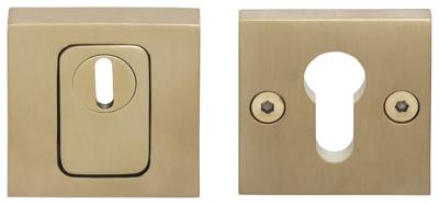 Formani Basics BSQVEIL-KT veiligheidscilinderrozet massief kerntrekbeveiliging SKG*** - PVD mat goud