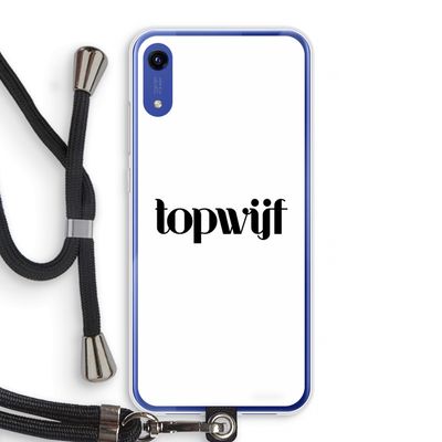 Topwijf Wit: Honor Play 8A Transparant Hoesje met koord