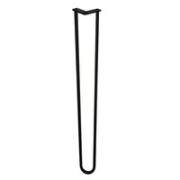 Zwarte hairpin tafelpoot 105 cm