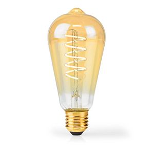 Nedis LED-Filamentlamp E27 | ST64 | 3.8 W | 250 lm | 2100 K | 1 stuks - LBDE27ST64GD2 - LBDE27ST64GD2