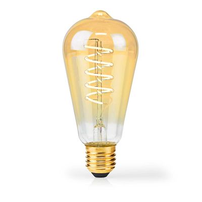 Nedis LED-Filamentlamp E27 | ST64 | 3.8 W | 250 lm | 2100 K | 1 stuks - LBDE27ST64GD2 - LBDE27ST64GD2
