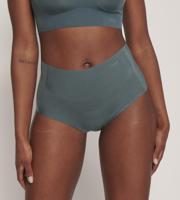 Sloggi dames Zero Feel Maxi slip - Naadloze dames taille slip - Hoge onderbroek met katoenen kruisje