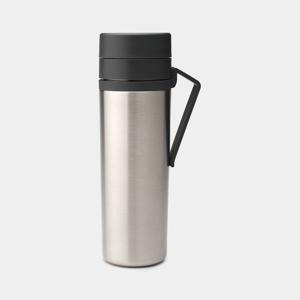 Brabantia 228643 drinkfles Dagelijks gebruik 500 ml Staal Zwart, Staal