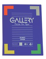 Gallery schrift, ft 16,5 x 21 cm, gelijnd, 72 bladzijden